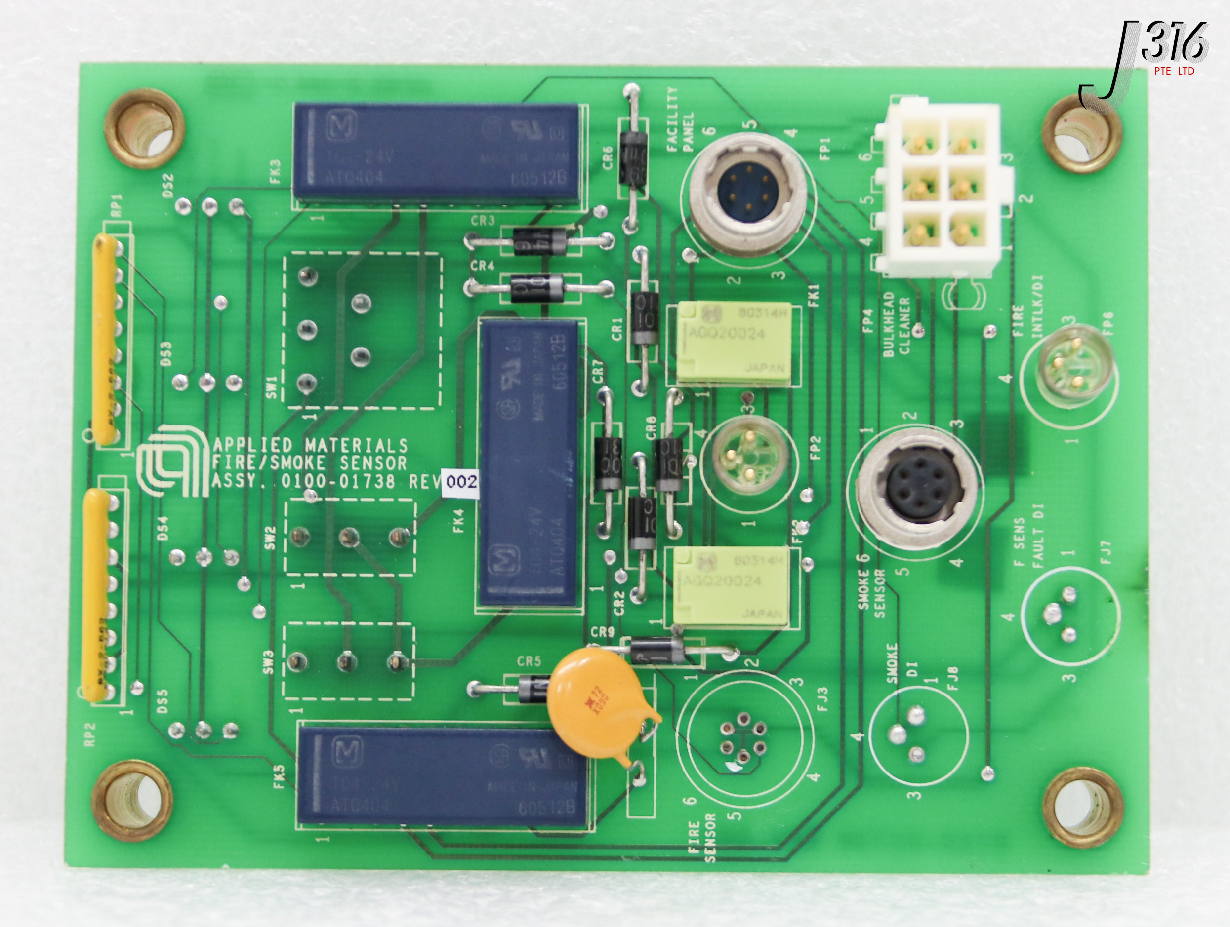 ユウ 35826 APPLIED MATERIALS PCB ASSY FIRE/SMOKE DETECT UPS DESICA 0100